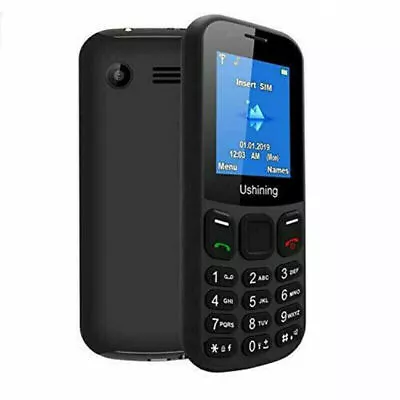 Ushining 2G Unlocked Mobile Phone Big Button Dual SIM Slots MP3 W/ Camera • £19.99