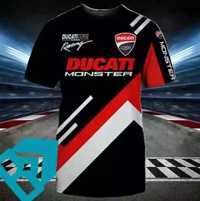 Sale! New Limited T-shirt 3d Ducati Corse Team Logo Moto Gp Best Price S-5xl • $28.90