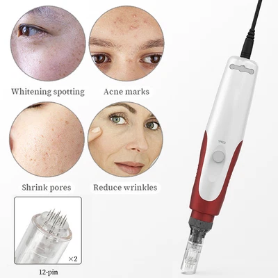 $47.71 • Buy Micro Needle Roller Anti Aging Facial Skin Therapy Electric Auto Derma Stamp Pen