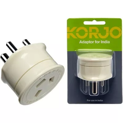 $7.95 • Buy KORJO KAIN  Aust. To India Travel Adaptor For Australia 240V Plug- Fit26 For Use