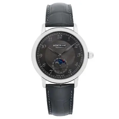 Montblanc Star Legacy Moonphase 42mm Steel Gray Dial Men Automatic  Watch 118518 • $2199