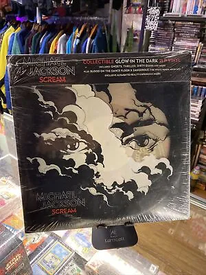 Michael Jackson Scream Collectable Glow In The Dark 2 LP Vinyl 2017 Thriller • $40