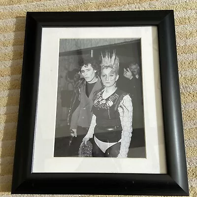 Adam Ant & Jordan Mooney 1978 Framed Photo - 12 X 14” - Black & White • £15