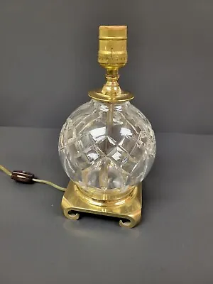 Vintage Waterford Lismore Lamp Fine Cut Crystal Globe • $235