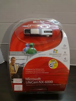 Microsoft LifeCam NX-6000 2.0 Megapixel HD USB Webcam MINT NIB !!! • $24.95