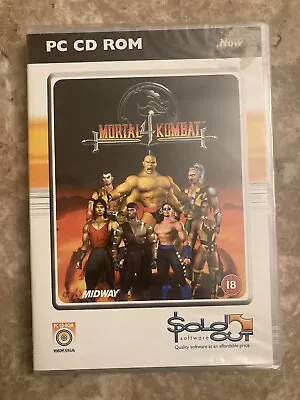 SEALED Mortal Kombat 4 PC CD ROM Windows Game MK4 Midway New In Box Goro Artwork • $39.99