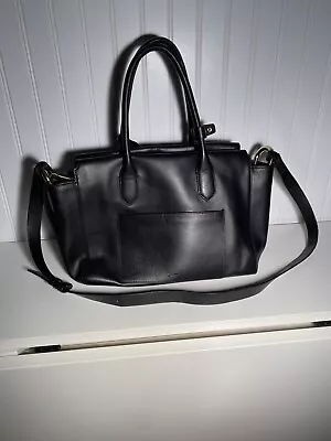 JCrew The Harper Satchel In Italian Leather Black J9608 Used With Tags • $68