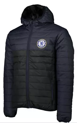 Chelsea FC Men's PAdded Jacket Navy/Black • £30