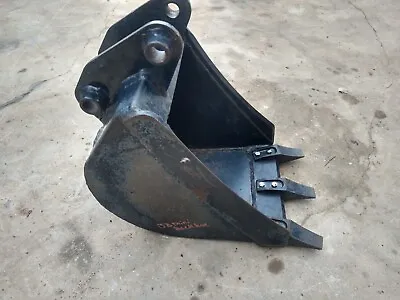 John Deere OEM 3 Point Mini Backhoe Bucket 12 Inch Wide 24mm 1 Inch Pin Size • $650