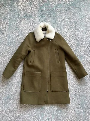 Madewell Petite Eldridge Zip Coat In Insuluxe Fabric / PETITE X SMALL / Green • $35