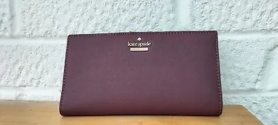 Kate Spade Burgundy Leather Purse/Wallet • £25