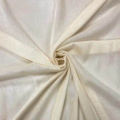 Muslin Cloth Unbleached 100% Cotton Fabric Cheese Cloth By The Metre For And - - • £6.06