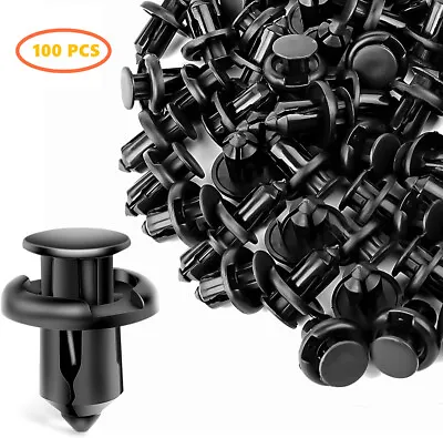 100x For Honda Clips Plastic Push Type Rivet Retainer Fastener Bumper 10mm Parts • $14.39