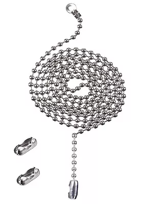 Beaded Pull Chain Extension With Connector For Ceiling Light Fan Chain 1 Meter  • £3.59