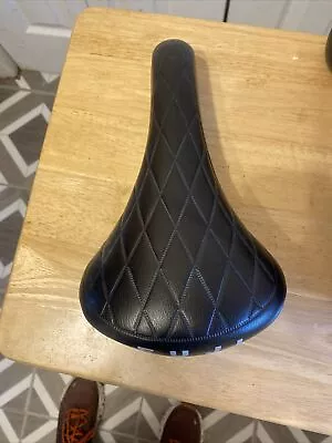 Vintage Fuji Black Diamond Quilted Bicycle Saddle Seat Road Bike Fujita 7379 • $29.99