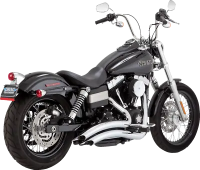 Vance & Hines Big Radius 2-2 Chrome PCX Exhaust System For 06-09 Harley Dyna FXD • $749.99