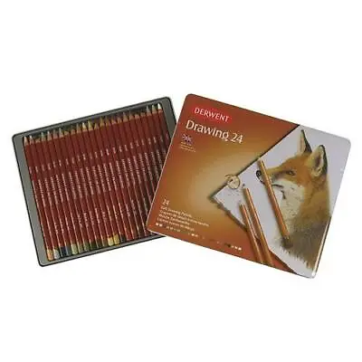 £59.99 • Buy DERWENT TINTED DRAWING PENCILS - Tin Of 24 Pencils