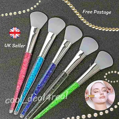 Rhinestone Silicone Face Mask Brush Facial Applicator Makeup Tools FREE POSTAGE • £3.69