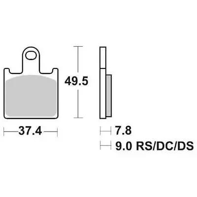 Pair Brake Pads 838hs 838 Hs For Kawasaki 1000 Z1000 2007-2009 • £43.56