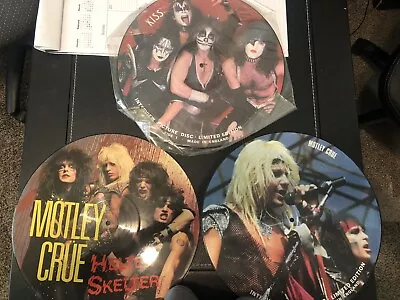 RARE Motley Crue And Kiss Picture Disks • $125