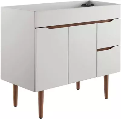 Harvest 36  Bathroom Vanity In Gray Walnut (Sink Basin Not Included) • $373.99