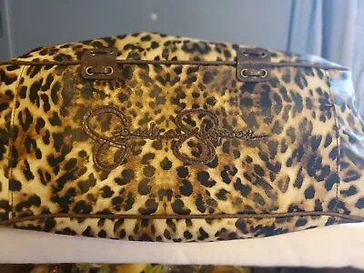 $54 • Buy Jessica Simpson Leopard Large Purse In Excellent Condition 