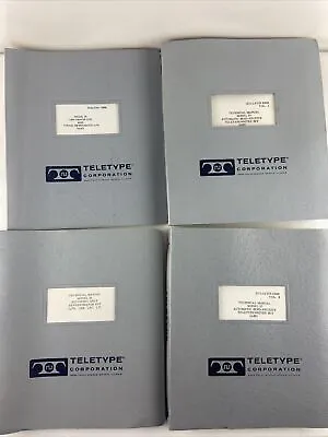 4 VINTAGE TELETYPE CORPORATION MODEL 35 Teletypewriter Sets Manual See Photos • $55