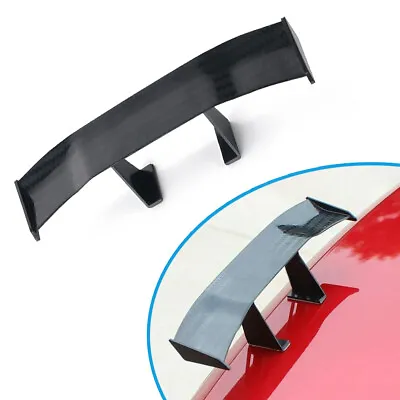 Universal Mini Spoiler Car Auto Tail Decoration Spoiler Wing Black Carbon Fiber • $5.63