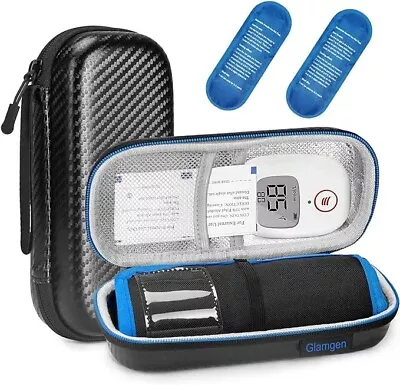 Insulin / Vials /  Epi Pen Cold Travel Case - With 2 Reusable Ice Gels • £19.95