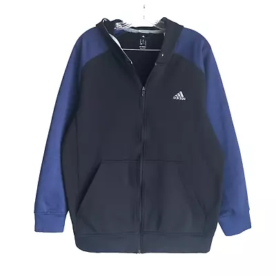Adidas Clima Warm Men's Hoodie Jacket Size XL Fleece Lined Full Zip Active • $37.15