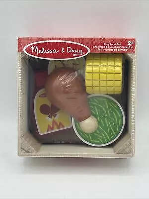 New Melissa & Doug Wooden Dinner Box Play Food Set • $7.99