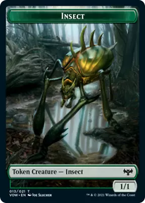 INSECT TOKEN X4 Mtg NM Innistrad: Crimson Vow • $1.52