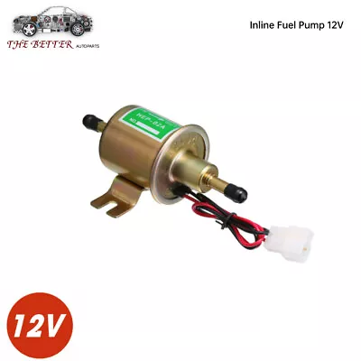 $10.39 • Buy 12V Universal 3-6PSI Gas Diesel Inline Low Pressure Electric Fuel Pump HEP-02A