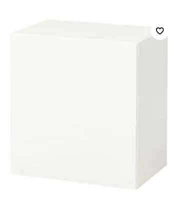 IKEA BESTA Cabinet White Gloss White Push Open 60x42x64 Cm • £10