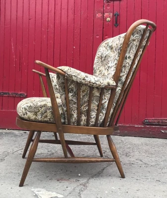 £125 • Buy Vintage Ercol Evergreen Low Back Easy Windsor Armchair Golden Dawn