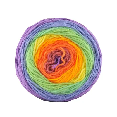 DK Papatya Rainbow/Multicoloured 150g Double Knitting Cake  30 Shades • £3.50