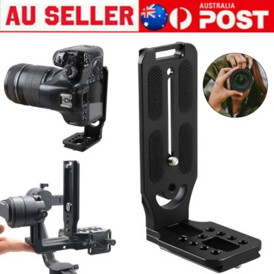 L-Bracket Quick Release Plate For DSLR Camera Camcorder Nonslip Vertical Bracket • $17.25