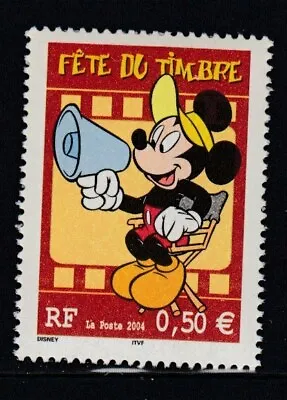 FRANCE Mickey Mouse Directs Movie MNH Stamp • $1.50