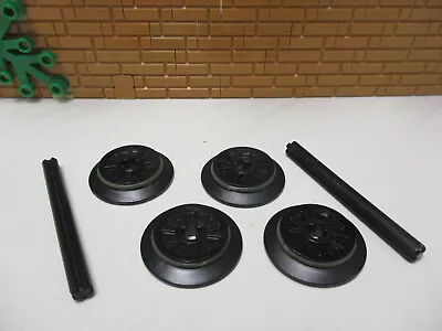 (A4/20) LEGO 4x 55423c01 Spokes Wheels Railway 9V RC 7898 7939 10194 60052 • $30.91