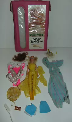 Vintage Barbie Clone SHILLMAN MINI MOD CASE DOLL DRESS PURSE Clothes LOT * RARE • $29.06