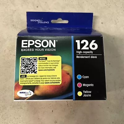 Epson 126 Ink Cartridge BRAND NEW SEALED Exp 04/2025 DuraBrite 4Pk OEM • $25.97