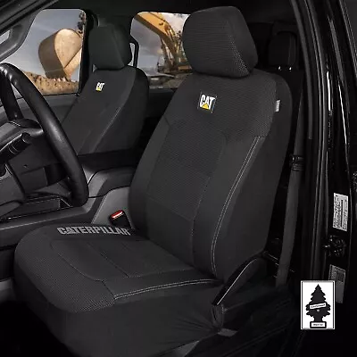 For MAZDACaterpillar Car Truck Seat Covers For Front Seats Set - Black Bundle • $39.59