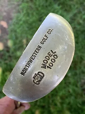 VINTAGE LEFTY Northwestern Golf Co. Model 1000 Putter 24K GOLD PLATE 35  • $29.99
