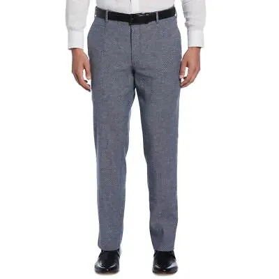 Cubavera Mens Flat Front Linen Stretch Trouser Pants BHFO 7232 • $17.99