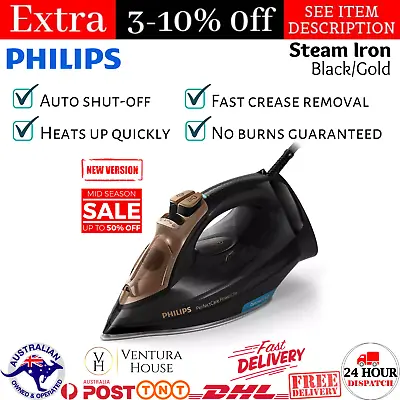 $142.89 • Buy Philips GC3929/64 PerfectCare Steam Iron Clothes Handheld Garment Steamer Black