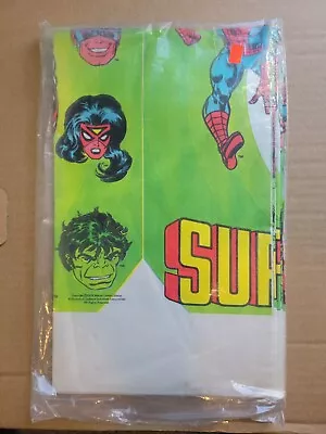 1979 Marvel Superheroes Party Supplies Tablecloth MIP Sealed • $14.99