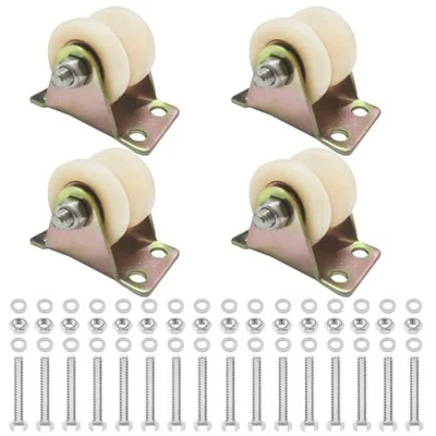 $30.13 • Buy Bumnay 4Pcs 2 Inch Sliding Gate Wheel Nylon V Groove Wheels Heavy Duty Rigid ...