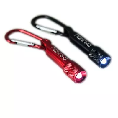 Mini Keychain LED Flashlights With Carabiner Clip 2 Colors For Kids Party • $7.67