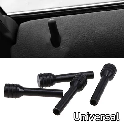 $4.99 • Buy 4x Universal Car Interior Door Lock Knobs Aluminum Handle Pull Pin Trim Black