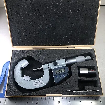 314-713-30 Mitutoyo V-Anvil Micrometer 1-1.6” .00005” 258C W/Battery • $274.99